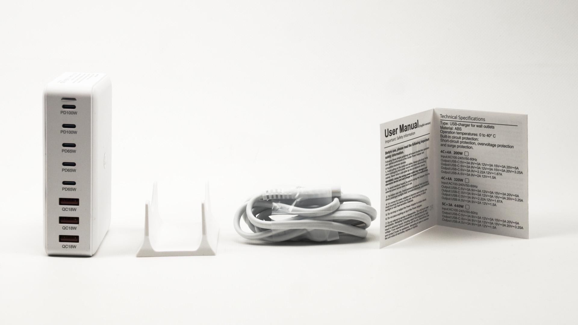 Зарядное устройство быстрое GAN3 PD power delivery восемь портов 440 Вт - фото 8 Зарядное устройство быстрое GAN3 PD power delivery восемь портов 440 Вт - фото 8