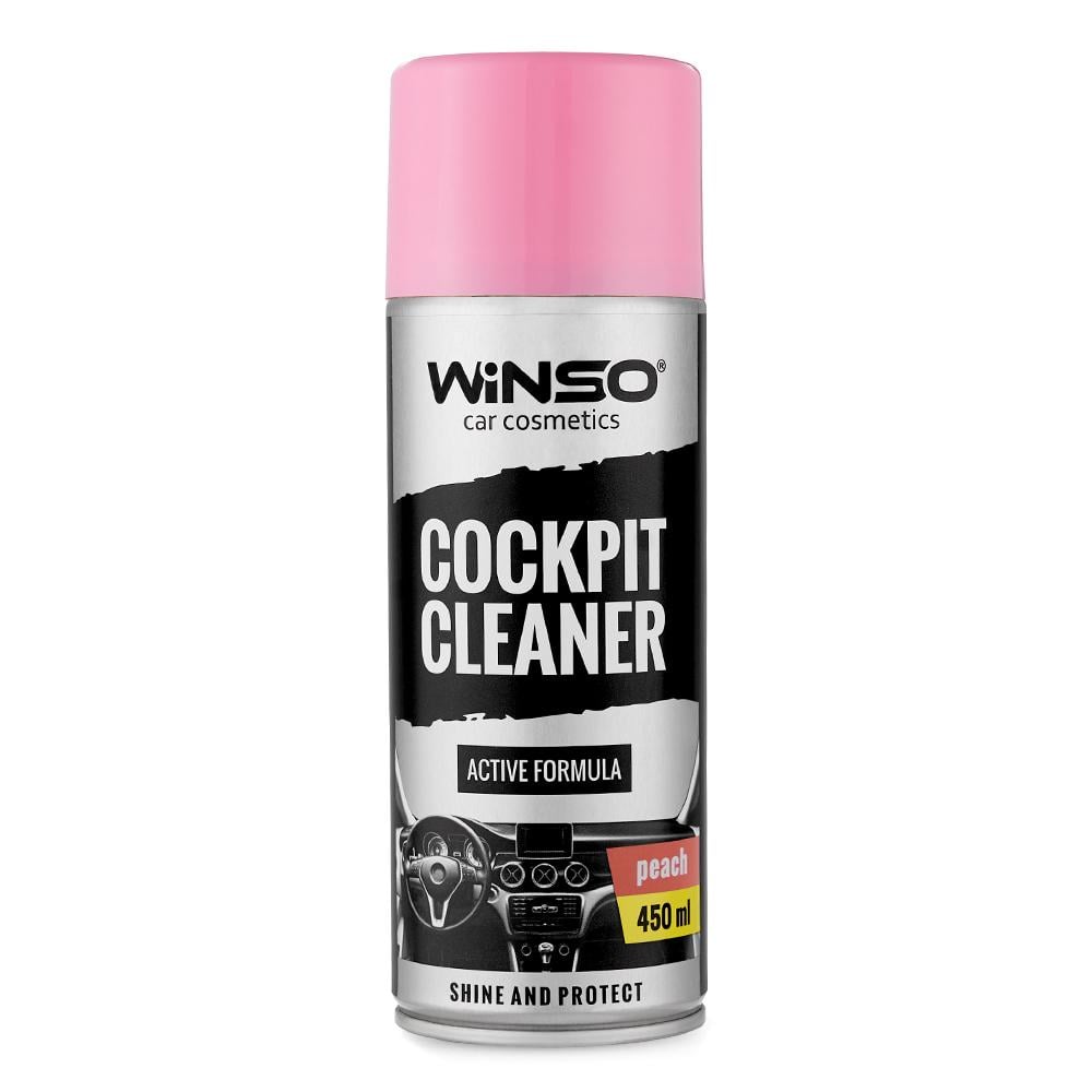 Полироль для панели приборов Winso Cockpit Cleaner Персик, 450мл