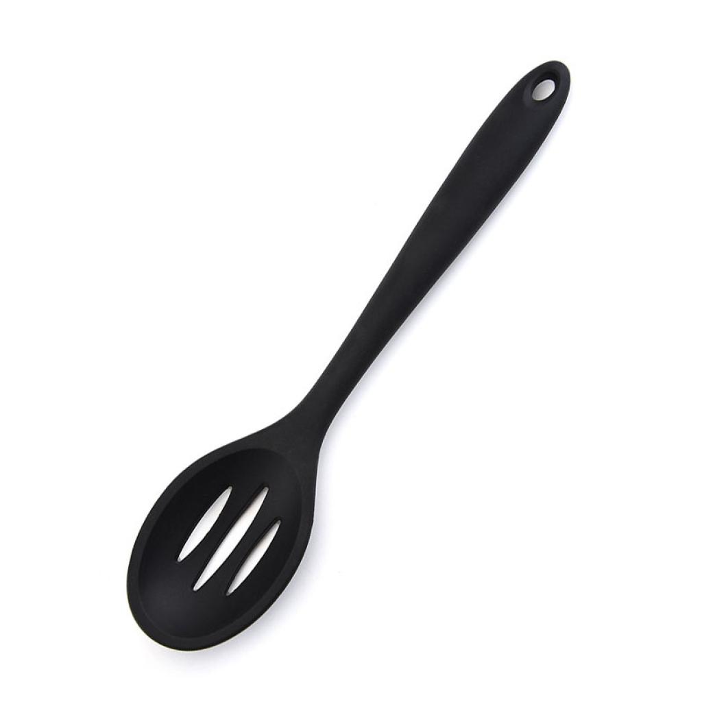 Ложка силиконовая Lesko 27 см Black (1378570)