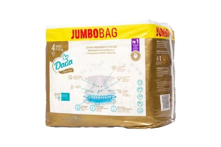 Подгузники детские Dada 4 extra care Jumbo Bag 7-16 кг 82 шт. (26467578)