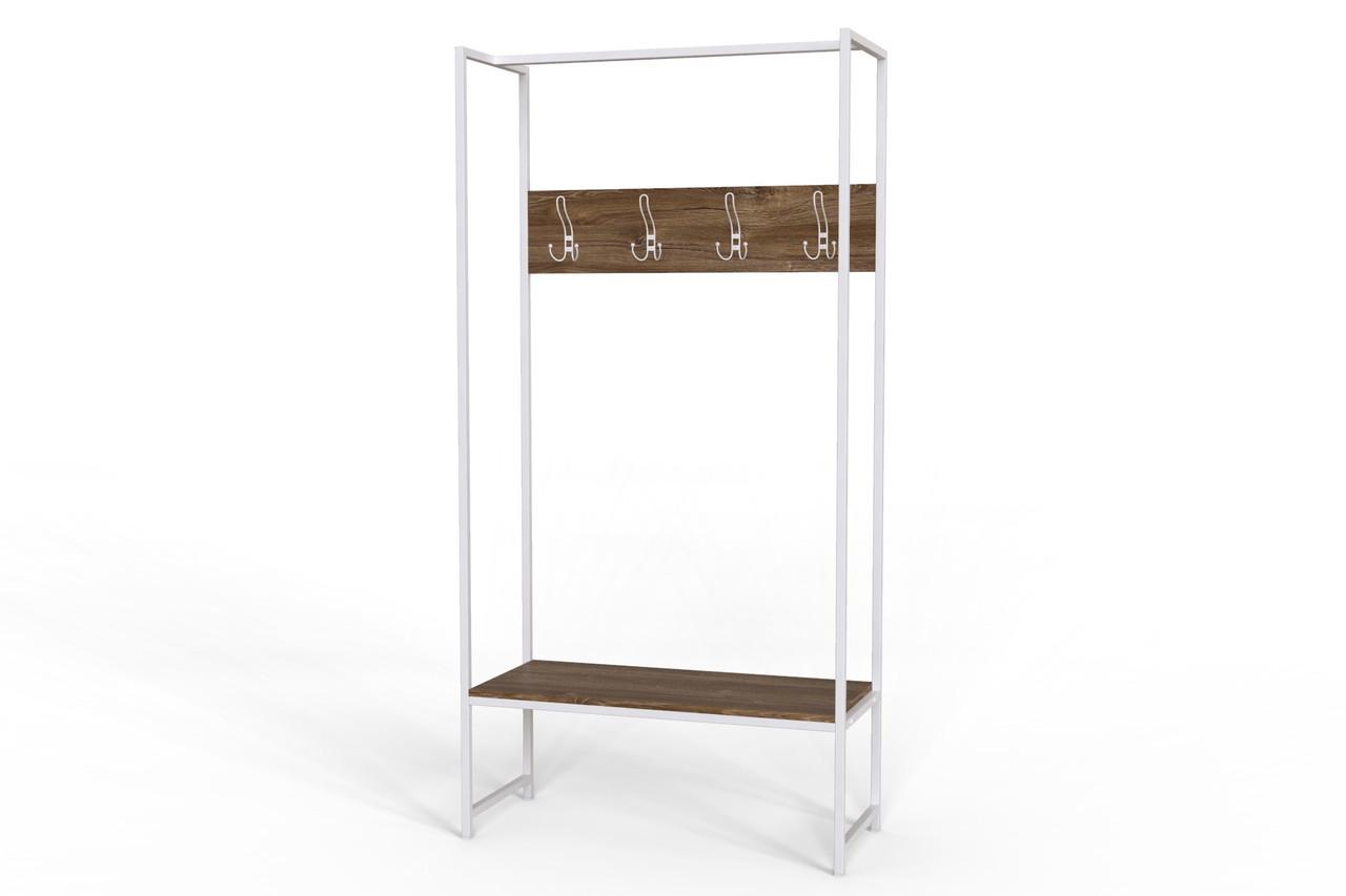 Вешалка напольная модульная Ferrum-decor Трелис 12 ДСП 16 мм 180x90x38 см Белый/Дуб Таверна (FRD-104315) Вешалка напольная модульная Ferrum-decor Трелис 12 ДСП 16 мм 180x90x38 см Белый/Дуб Таверна (FRD-104315)
