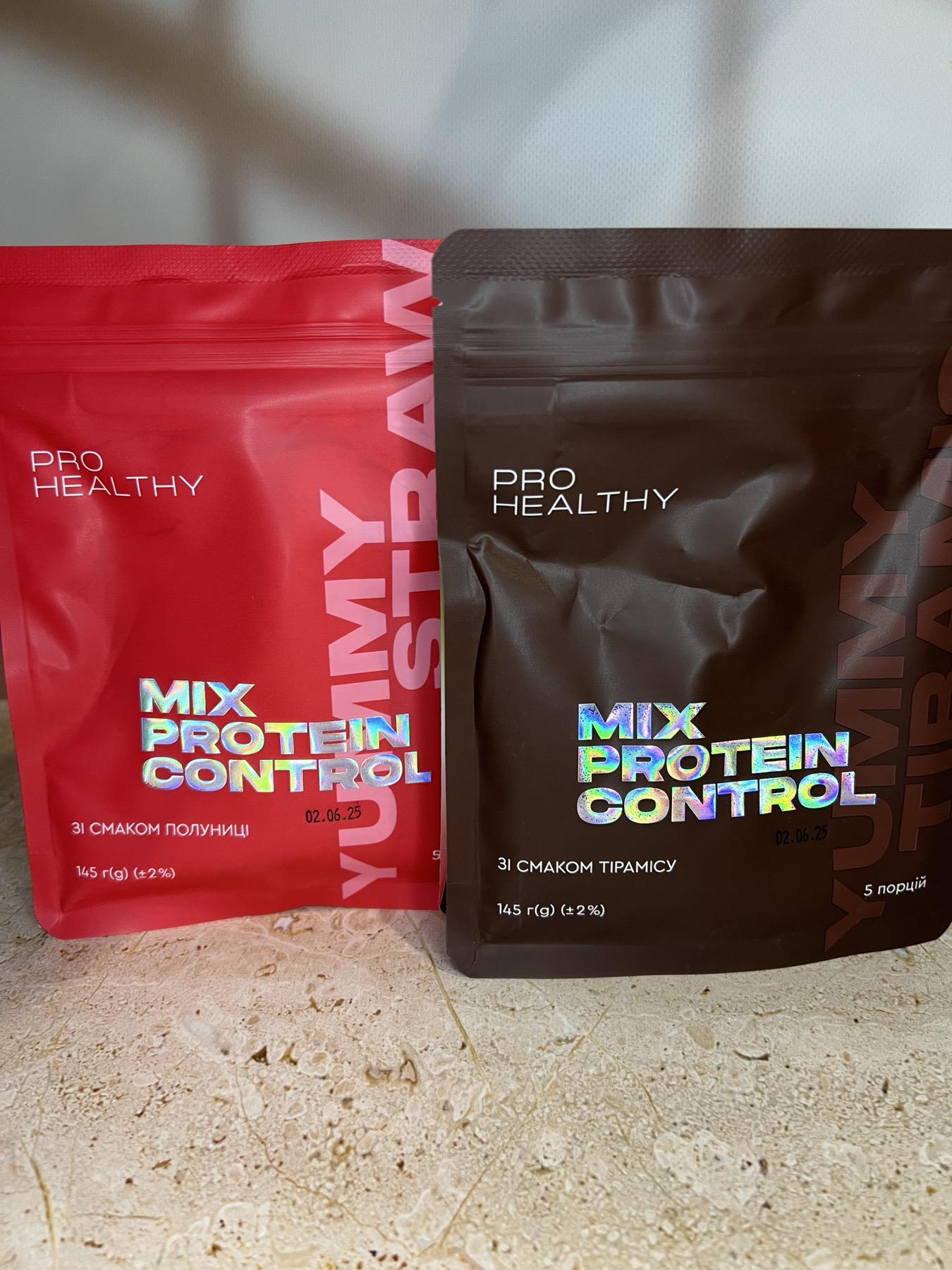 Коктейлі білкові для схуднення та контролю апетиту Choice Mix Protein Control Yummу Tiramisu/Strawberry 145 г (27435312)