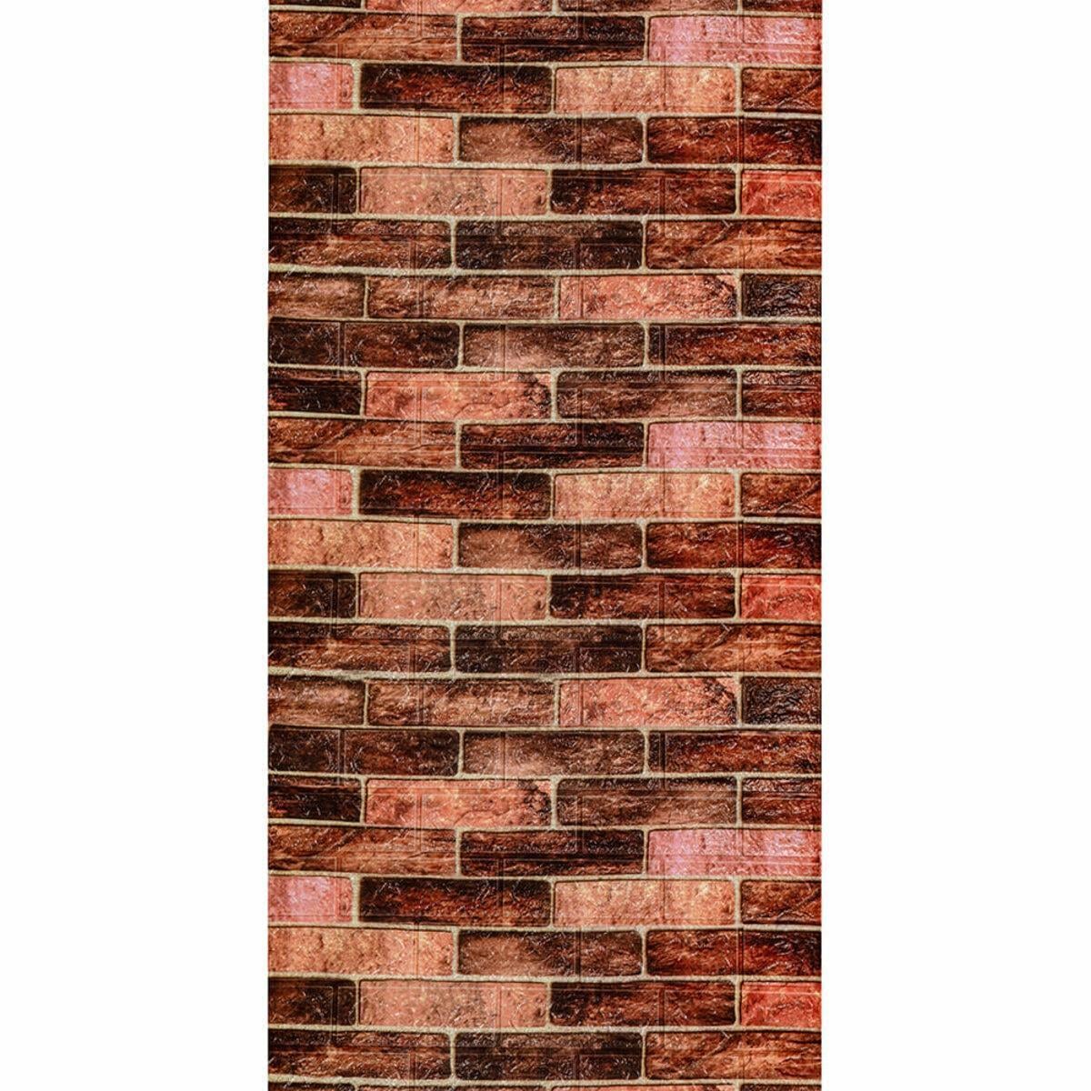 3D-панель стінова у рулоні цегла R179-2-3 D 700x3 мм x 3,08 м Brown (3DPanda-2537)