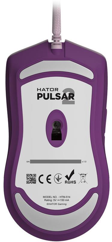 Комп'ютерна мишка провідна Hator Pulsar 2 RGB Lilac (HTM-514) - фото 5