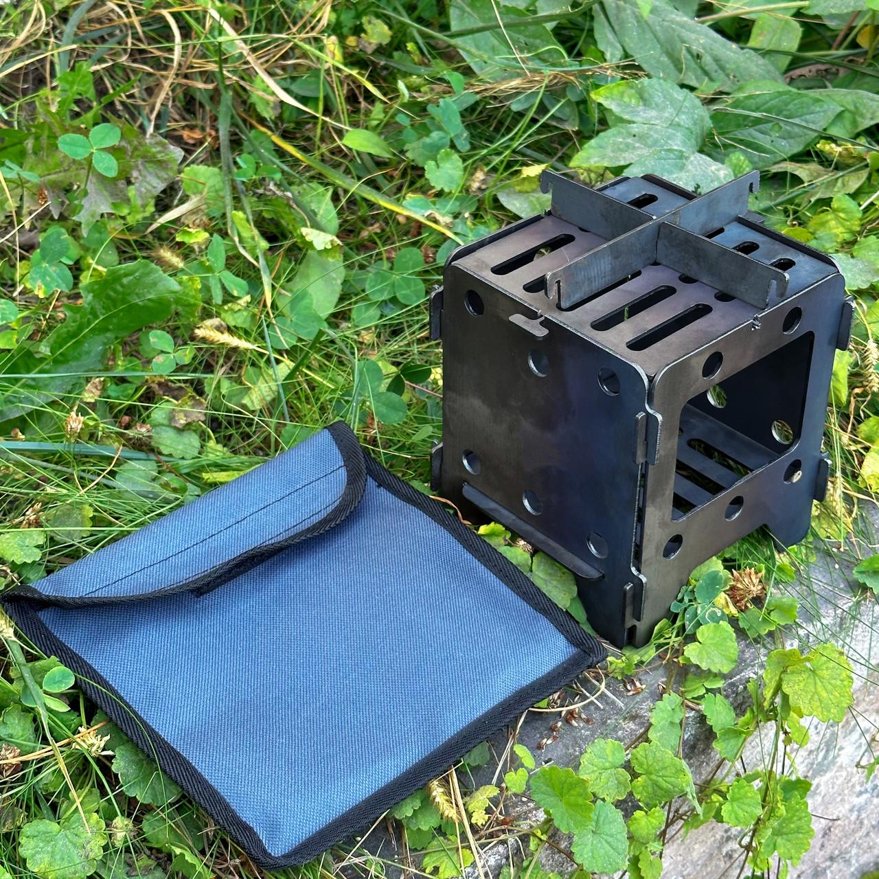 Чехол Metalzavod для печи-щепочницы малой 19х18х2 см Серый (CHHL-SHP-S) - фото 5