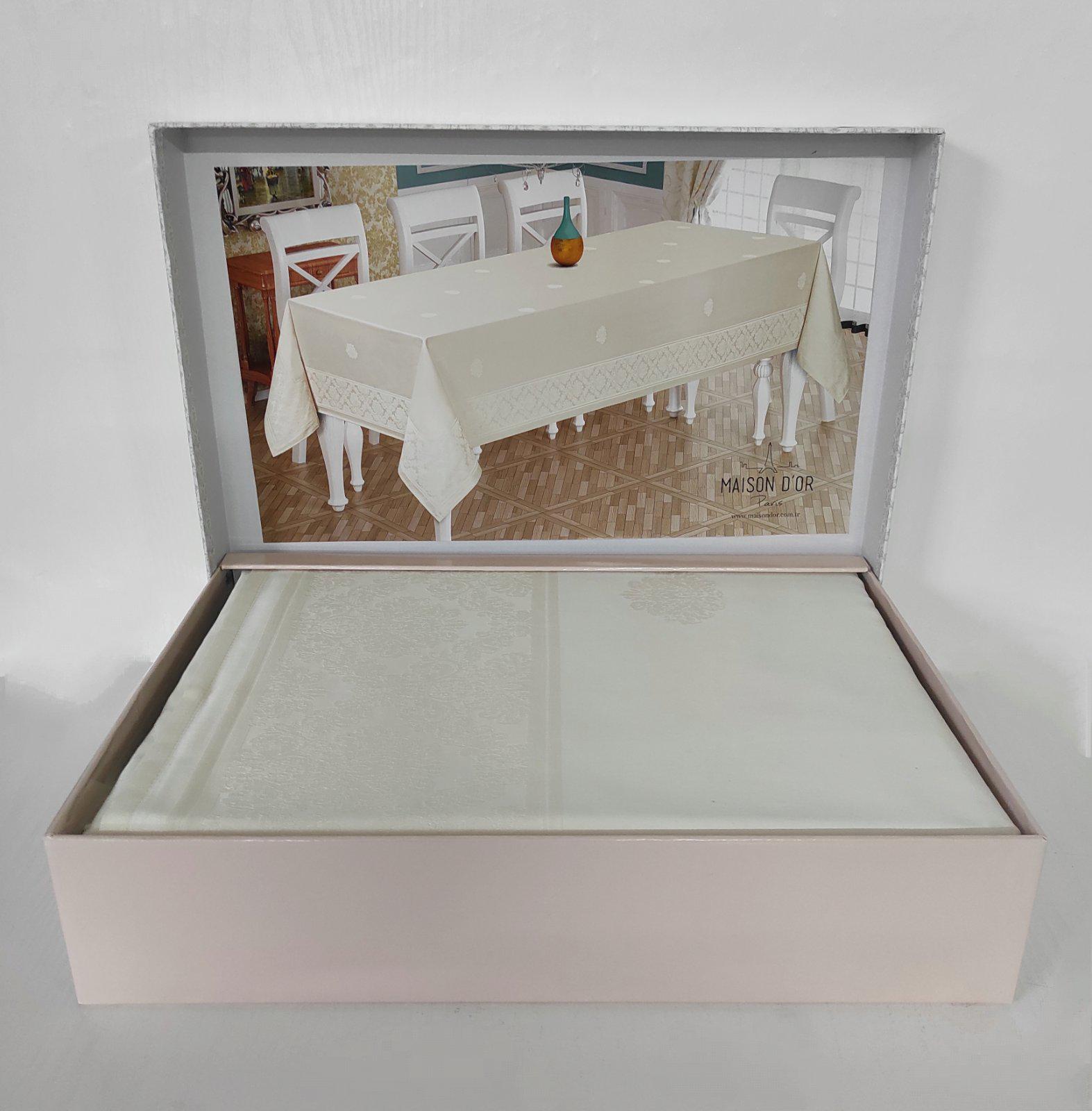 Скатерть Maison D'or 160x320 Rachel Ecru (CN10757)