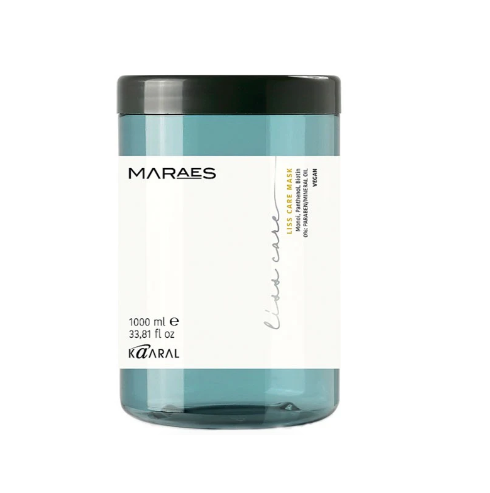 Маска для прямого волосся з пантенолом і біотином Kaaral Maraes Liss Care Mask 1000 мл