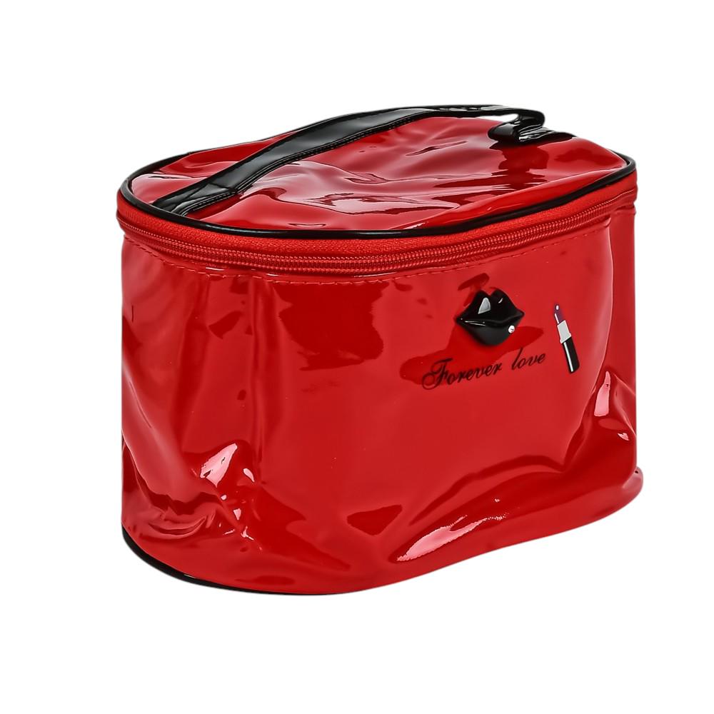 Сумка-косметичка с ручкой Stenson Lipstick 19х13х15 см Красный (R97704-1)