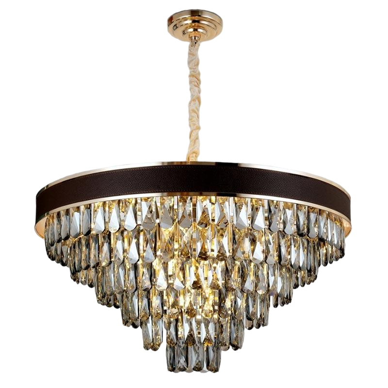 Люстра Lighthouse 75 см кругла на 16 ламп Золотий (61-8802-16)