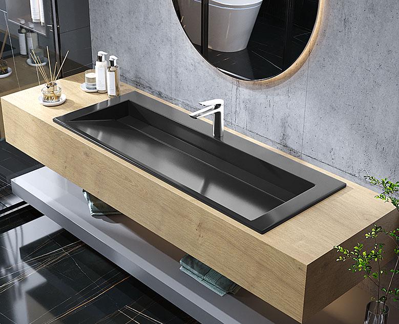 Умывальник накладной Luxor Kraft Low 120 Black (29912504)