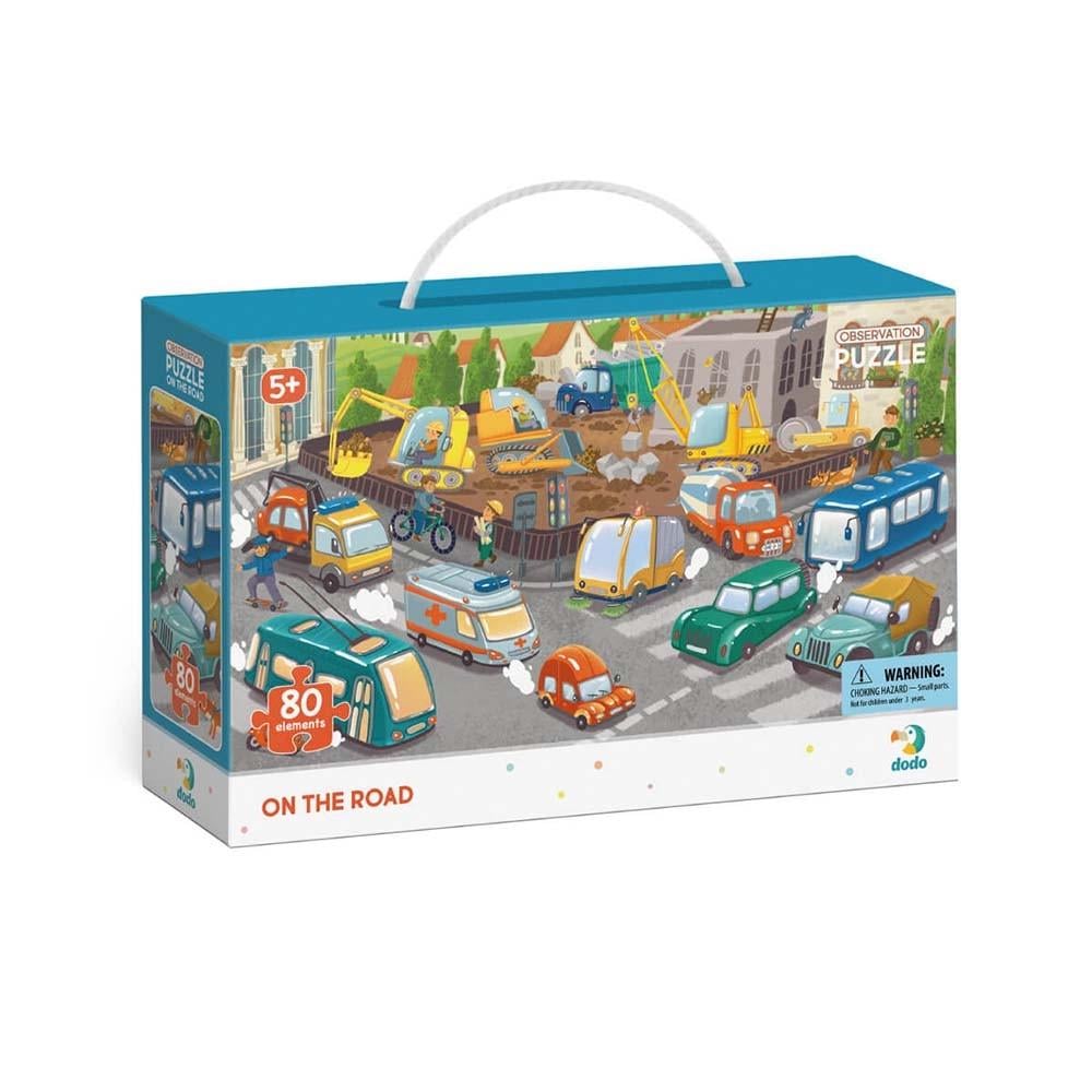 Пазл обсерваційний DoDo Обережно на дорозі 80 ел. (300370)