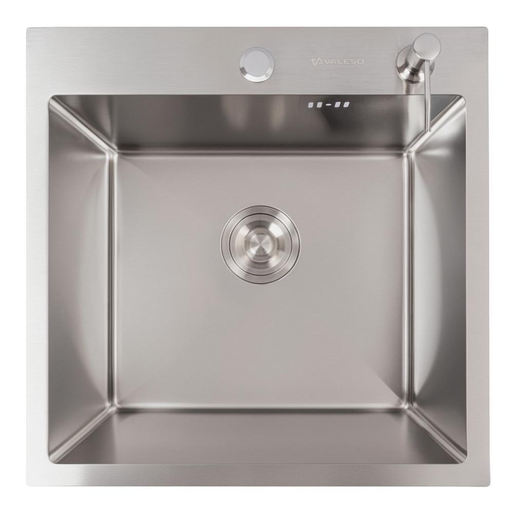 Мойка для кухни Valeso Handmade сифон круглый 50х50 см 2,0/0,5 (26674844)