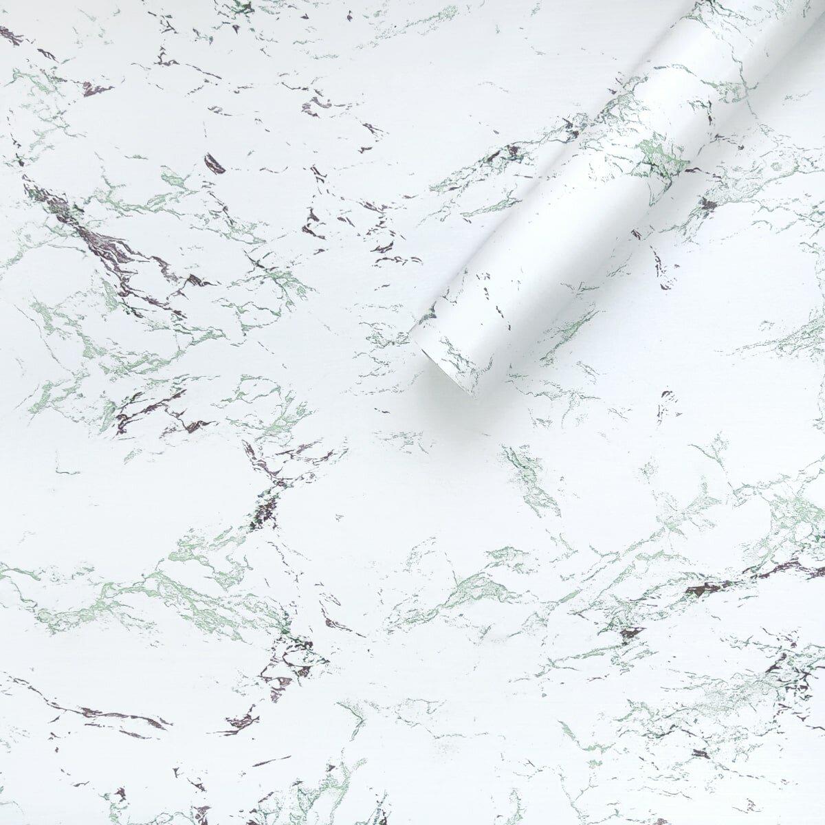 Самоклеящаяся пленка Мрамор 0,45х10 м Зелено-Красный (SW-0000127212)