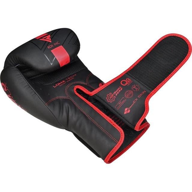 Перчатки боксерские RDX F6 Kara Matte 12 унций капа в комплекте Red - фото 6