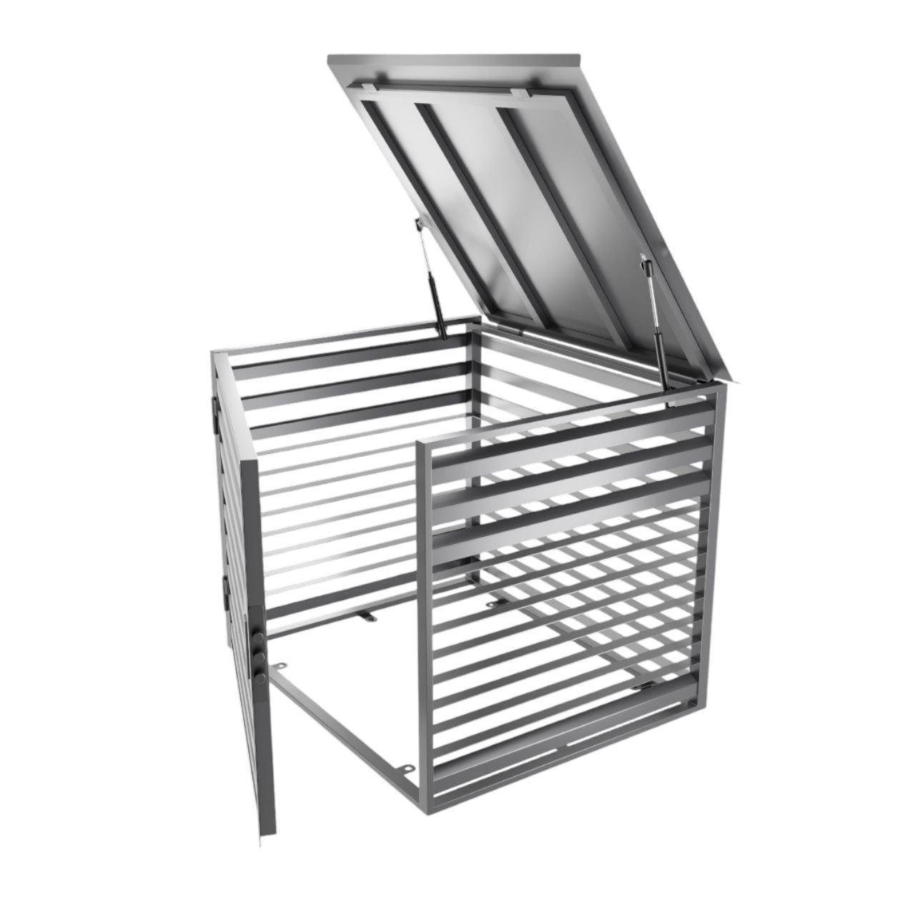 Бокс для генератора антивандальный Ламельный БГЛз-08 уличный с замком 1200х850х1000 мм (2330473332/К0999)