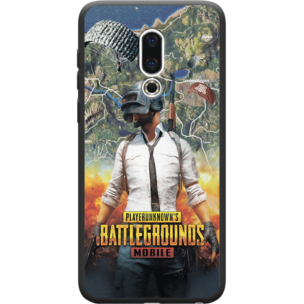 Чехол BoxFace Meizu 16 TH PUBG Mobile Черный силикон (35817-up2309-36103)