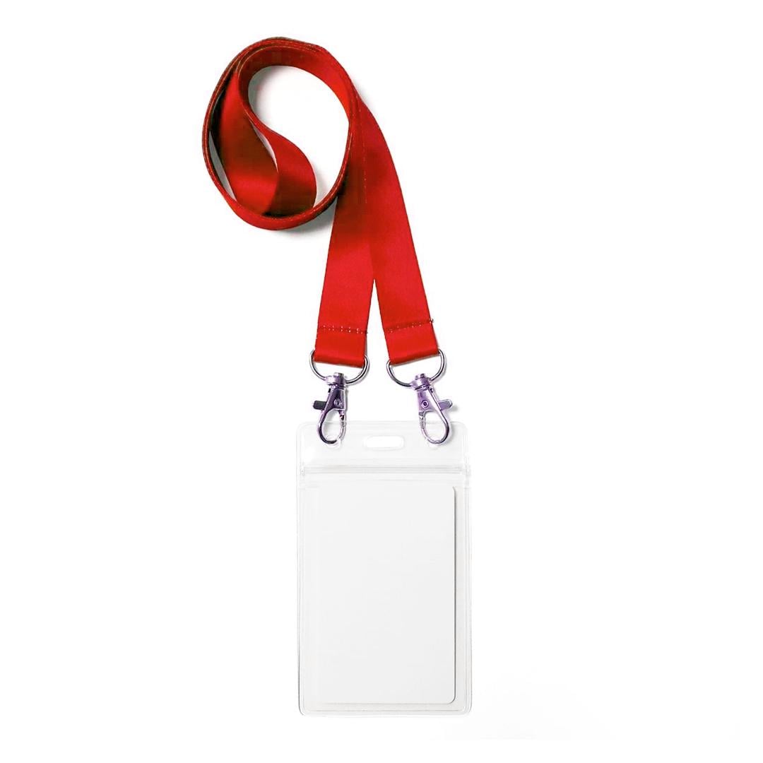 Бейдж с шнурком Ardix BS-09 114х67 мм 10 шт. Красный (07-020-1-RD)