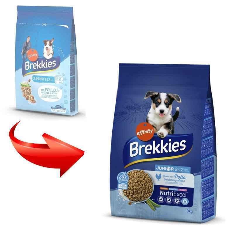 Корм сухий для цуценят Brekkies Dog Junior з куркою та овочами 3 кг (11232696) - фото 2