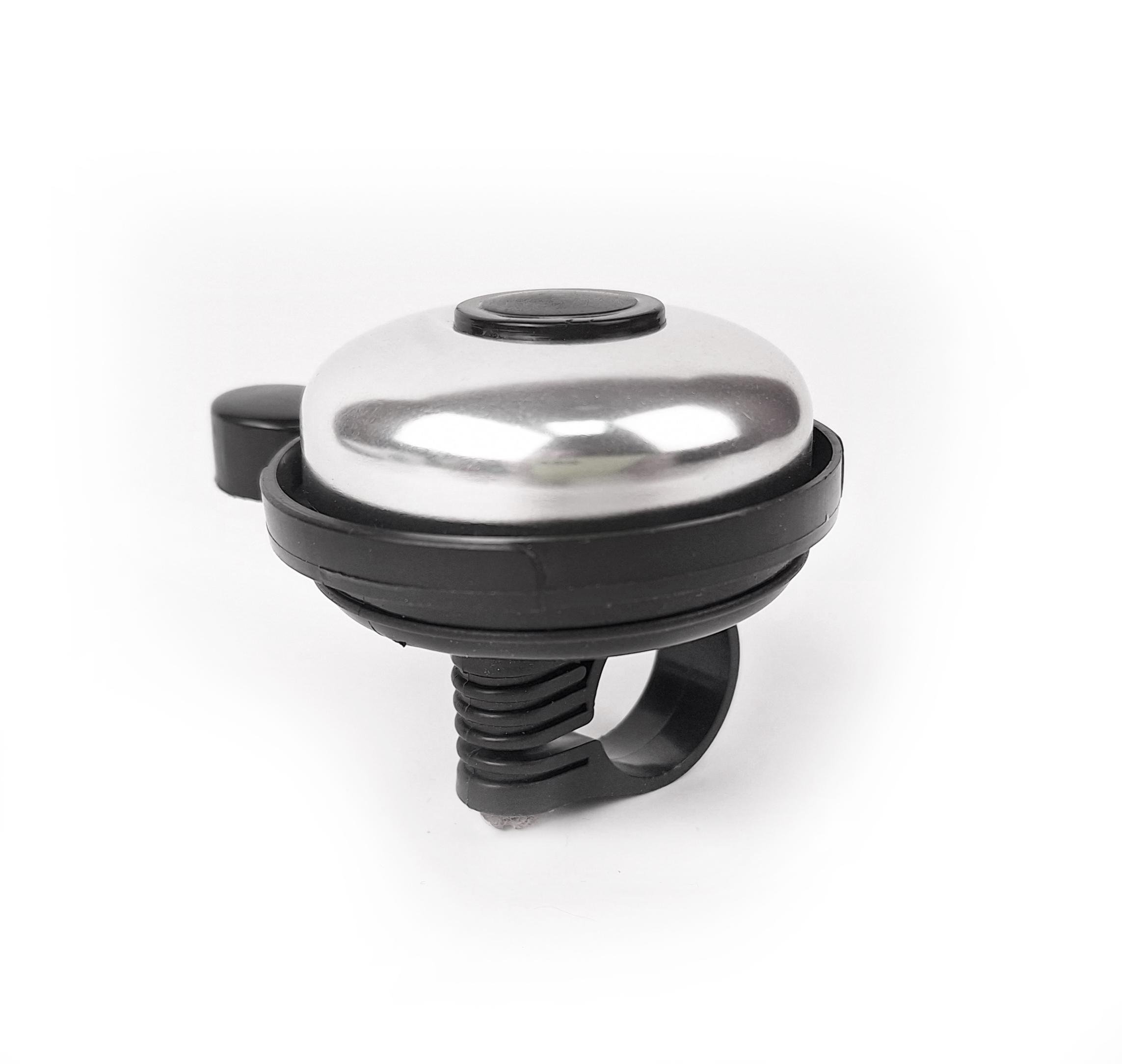 Дзвінок велосипедний алюмінієвий класичний Сріблясто-Чорний (G0000145) Дзвінок велосипедний алюмінієвий класичний Сріблясто-Чорний (G0000145)