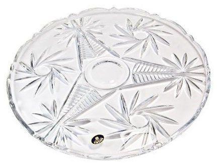 Блюдо Pinwheel Bohemia богемське скло 310 мм (44f21f6d)