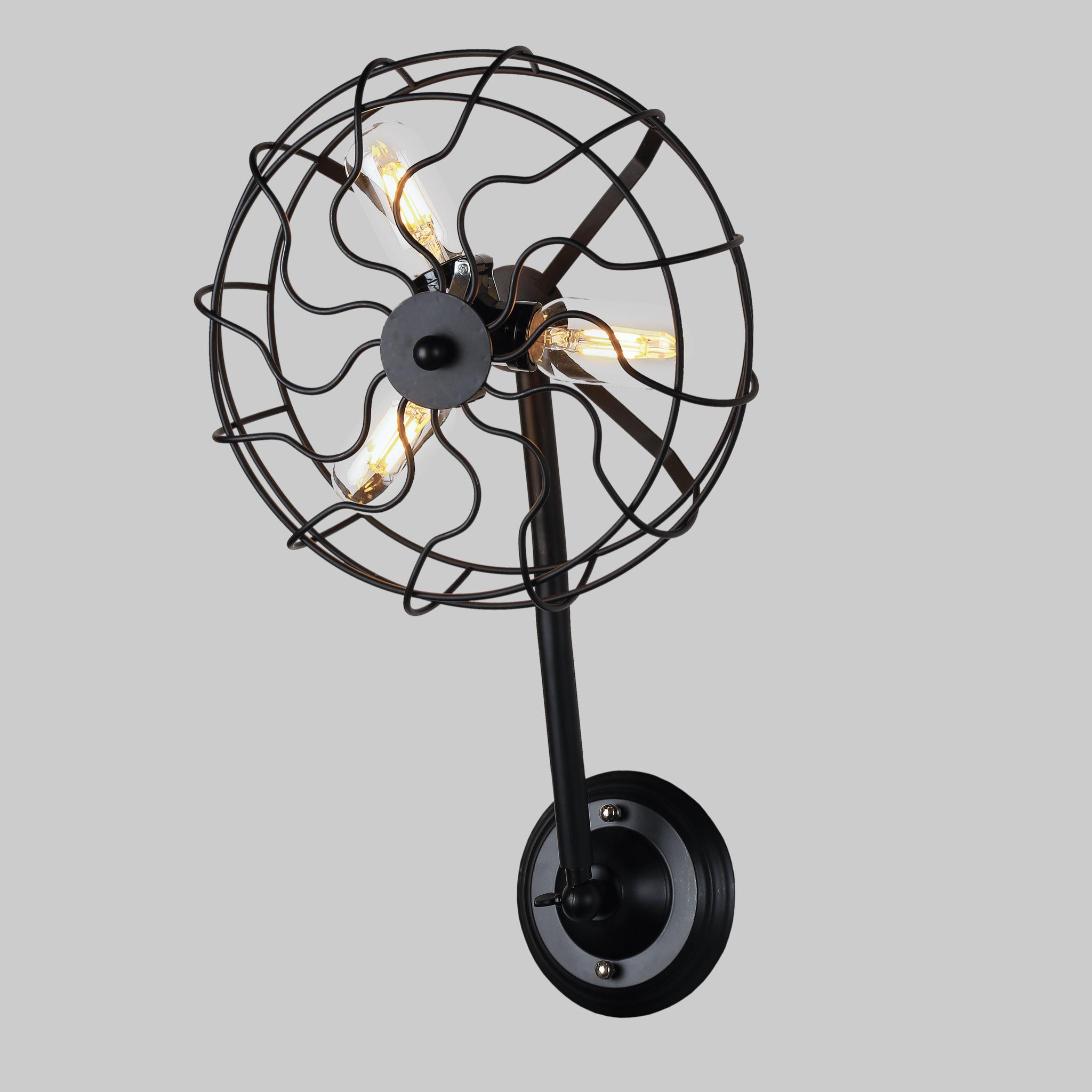 Бра Fan 27 см Черный