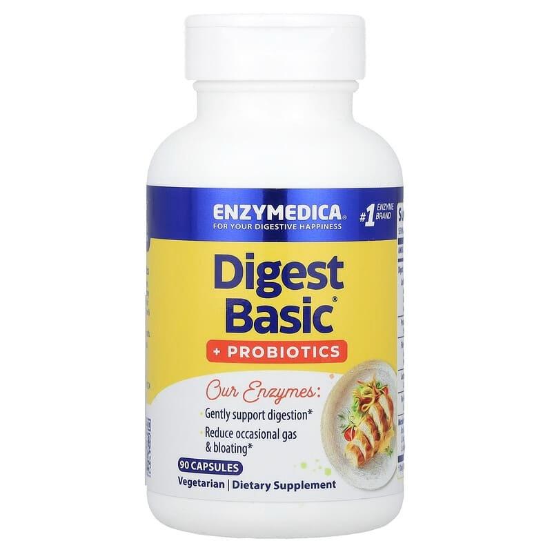 Ферменты и пробиотики Enzymedica Digest Basic Probiotics 90 капс. - фото 1 Ферменты и пробиотики Enzymedica Digest Basic Probiotics 90 капс. - фото 1