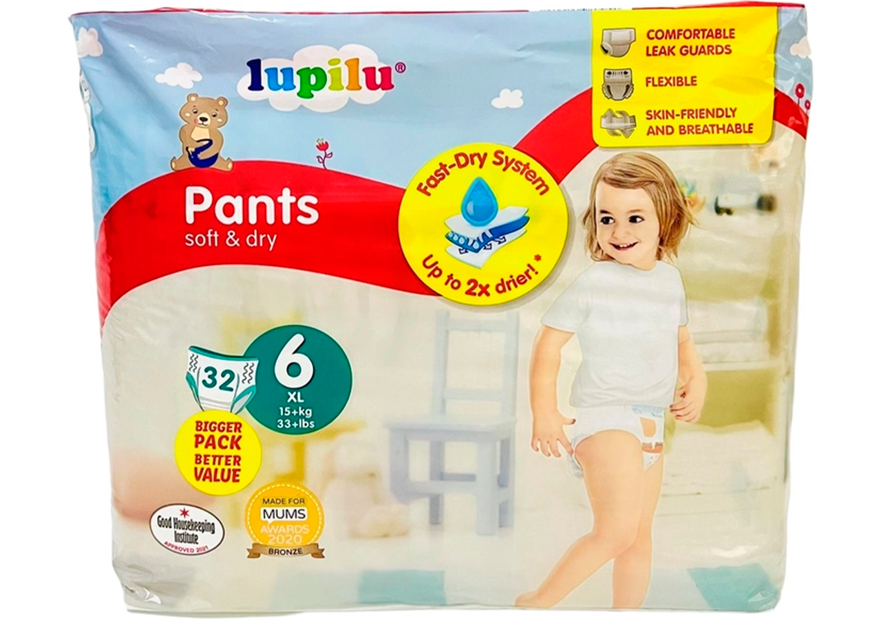 Подгузники-трусики Lupilu soft&dry 6 32 шт.