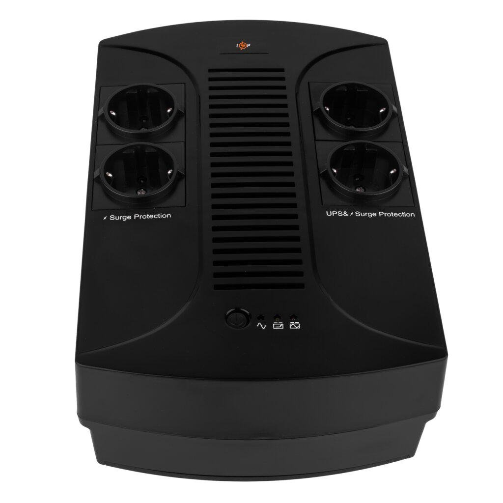 Джерело безперебійного живлення LogicPower LP 650VA-PS 390 Вт 12V 145-295V LED (24460705) - фото 2 Джерело безперебійного живлення LogicPower LP 650VA-PS 390 Вт 12V 145-295V LED (24460705) - фото 2