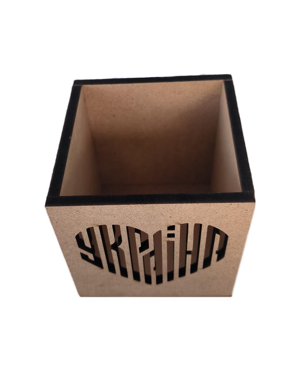 Стакан ROSA Talent "Украина" МДФ 10х10х10 см (1351) - фото 2 Стакан ROSA Talent "Украина" МДФ 10х10х10 см (1351) - фото 2