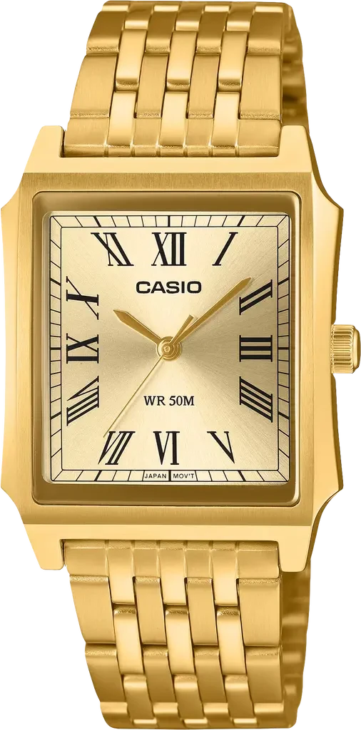 Мужские наручные часы Casio Timeless Collection MTP-B190G-9B со стальным корпусом Золотой (3139706446)