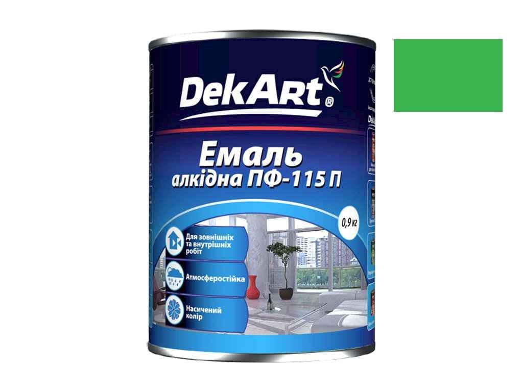 Емаль алкідна ПФ-115 DekArt 900 г Яскраво-зелений (483412)