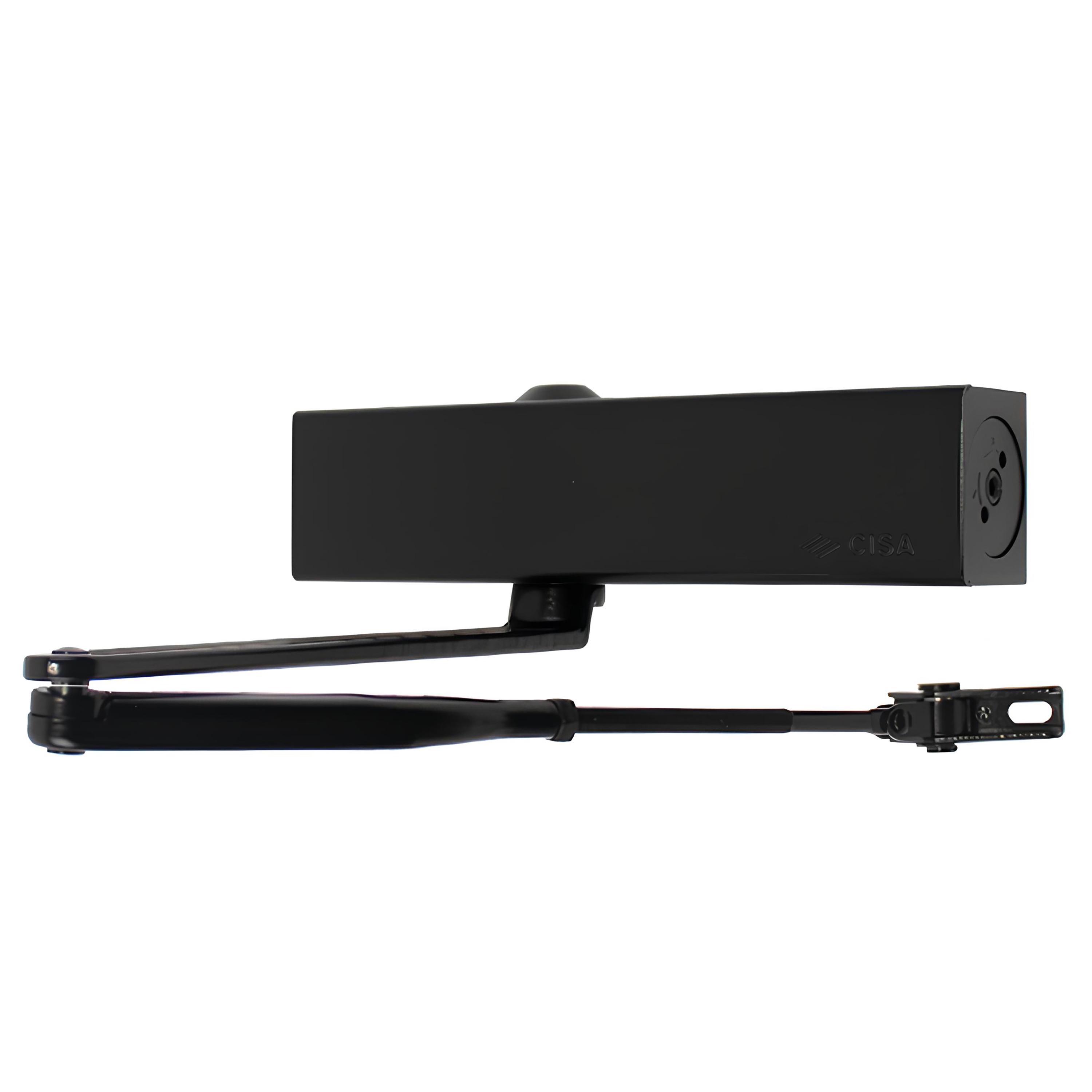 Доводчик Cisa C1610.05.0.90 Professional Plus2 BC STD FIRE до 120 кг Черный