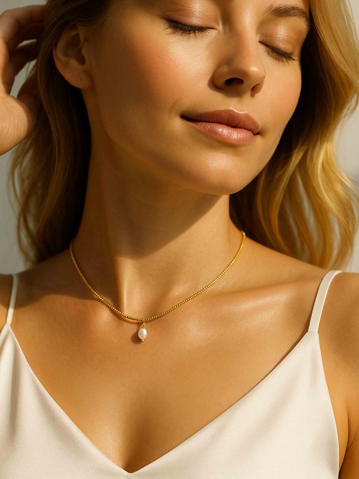 Чокер LeBijou з японського бісеру з перлиною (4738)