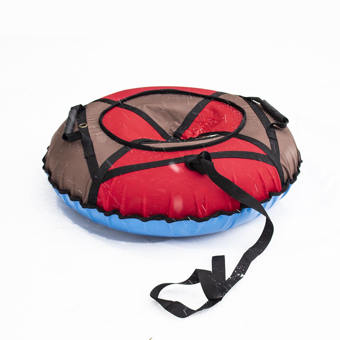 Надувные санки-ватрушка Kospa 80 см Красный/Коричневый (071) Надувные санки-ватрушка Kospa 80 см Красный/Коричневый (071)