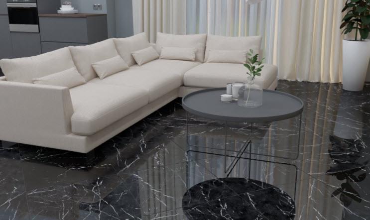 Плитка для підлоги Marmo 60x60 см Black (00-00007448) - фото 5 Плитка для підлоги Marmo 60x60 см Black (00-00007448) - фото 5