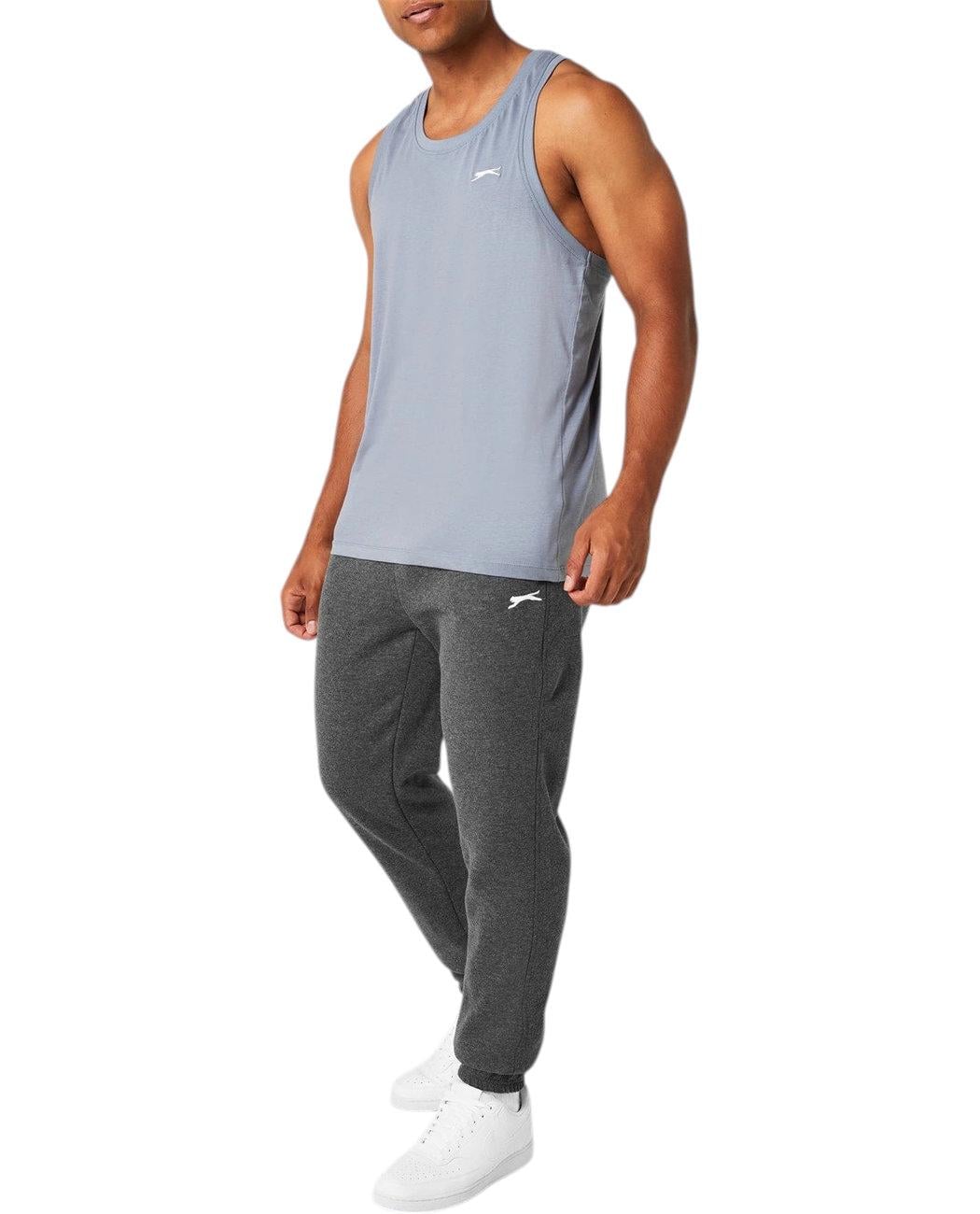 Спортивные штаны-джогеры мужские Slazenger 482008.26 флисовые 2XL Темно-серый (2482008265106)