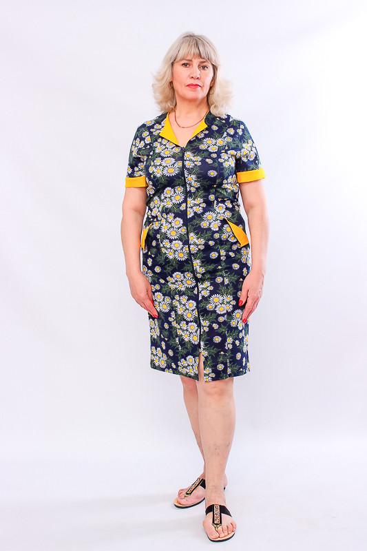 Халат женский Носи свое Ромашки р. 48 Синий (8055-005-v36)