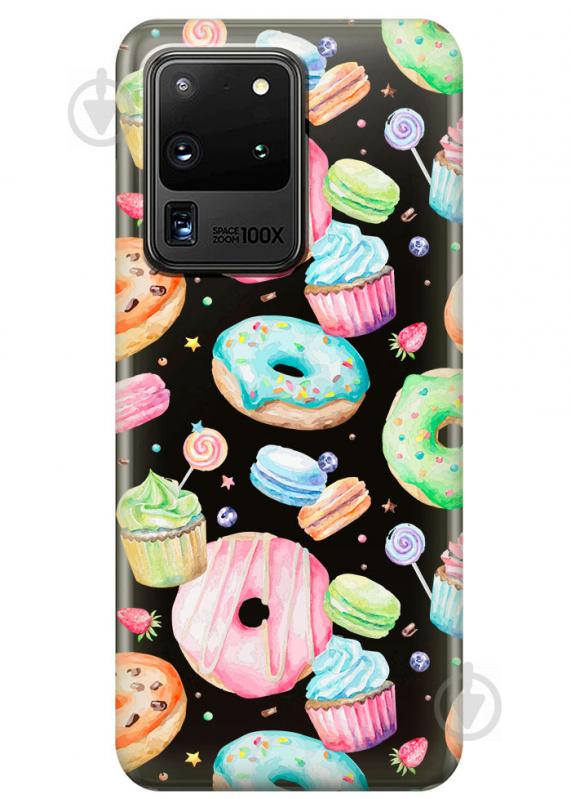 Прозрачный силиконовый чехол iSwag для Samsung Galaxy S20 Ultra Пончики (M1161) Прозрачный силиконовый чехол iSwag для Samsung Galaxy S20 Ultra Пончики (M1161)