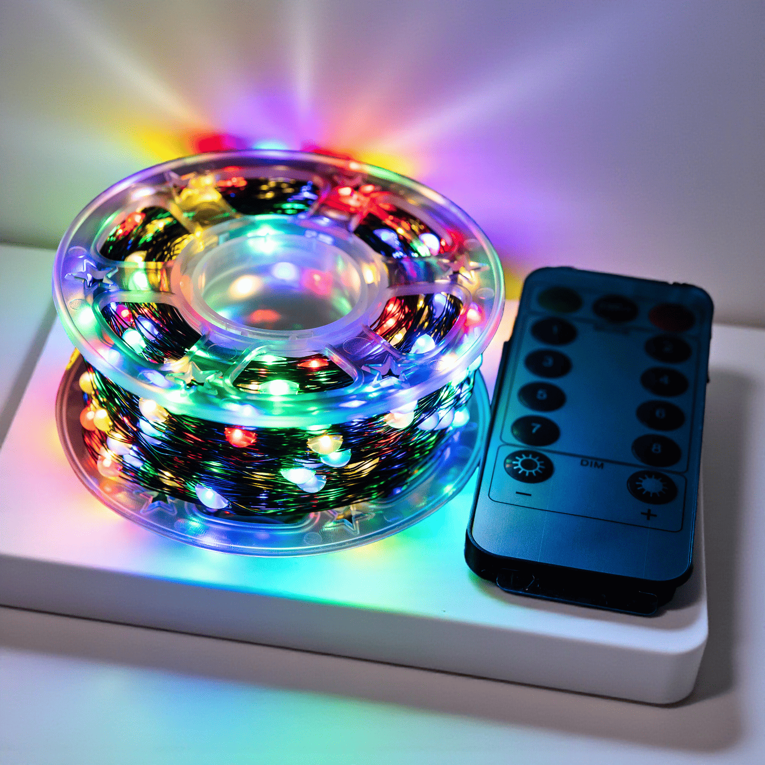 Гірлянда мережева роса нитка крапля на пульті 50 м 500 LED RGB світлодіодів Різнокольоровий (500L50MGML)