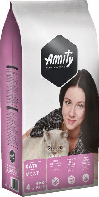 Сухий корм для котів Amity Eco Line з міксом м'яса 4 кг