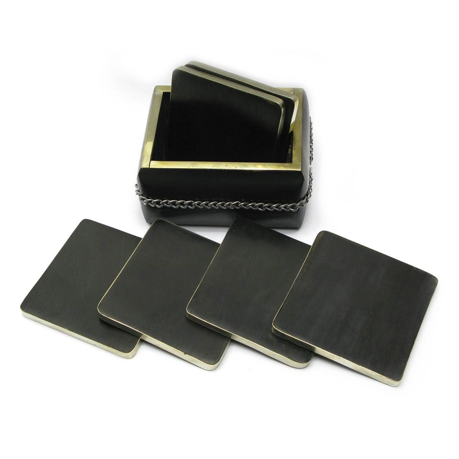 Підсклянник 11х8, 5х8,5 cм Чорне дерево (28308)