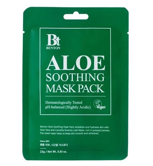 Маска успокаивающая для лица из алоэ Benton Aloe Soothing Mask Pack 23 г