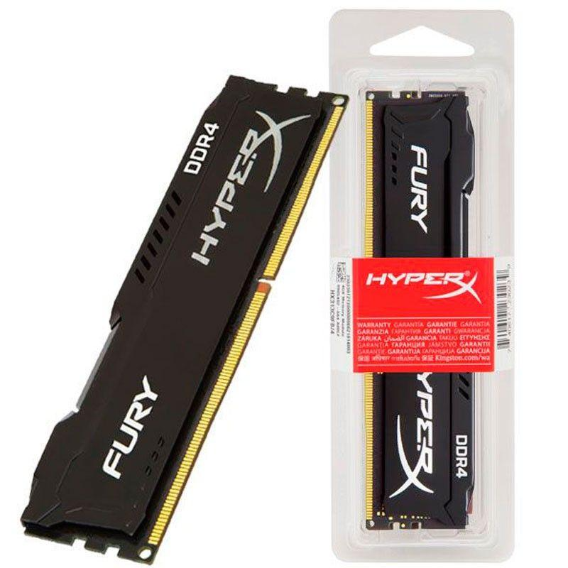 Оперативная память HyperX DDR4 2400MHz 8GB PC4-19200 Fury Black (HX424C15FB2/8) - фото 2