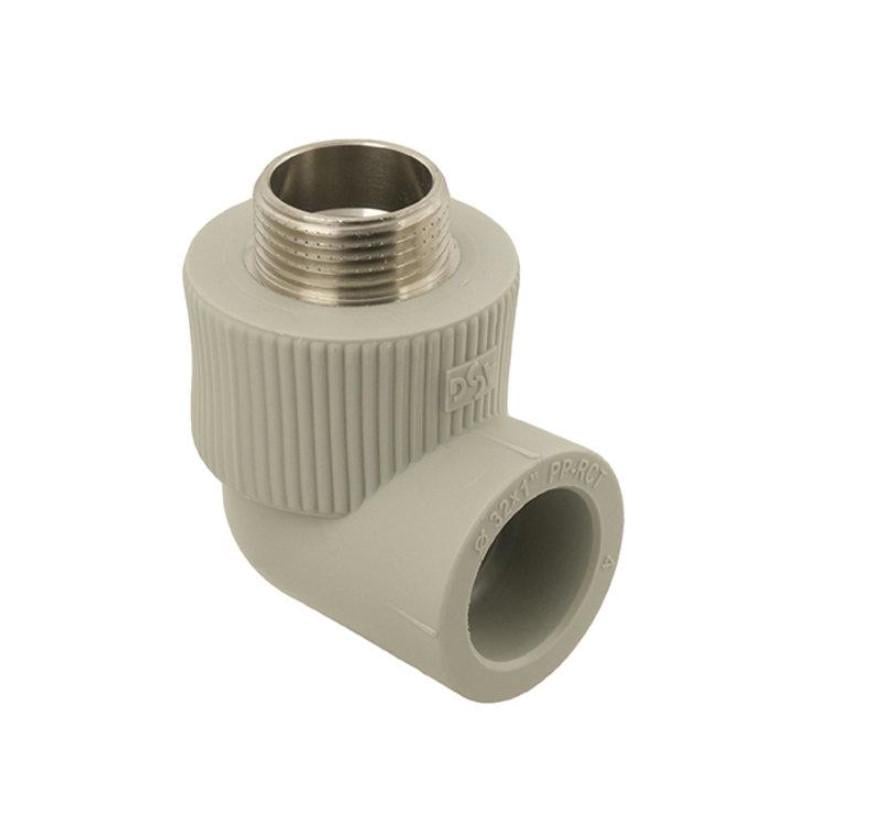 Колено PPR ASG 90° 32мм НР 1"