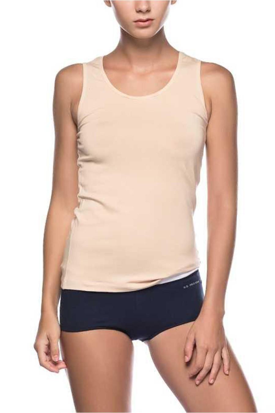 Майка женская US Polo ASSN р. 46/L Бежевый (67885)