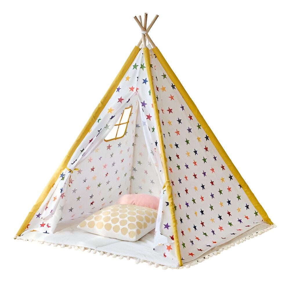 Детская палатка-вигвам K 2115 со звездным принтом 135 см Белый Детская палатка-вигвам K 2115 со звездным принтом 135 см Белый