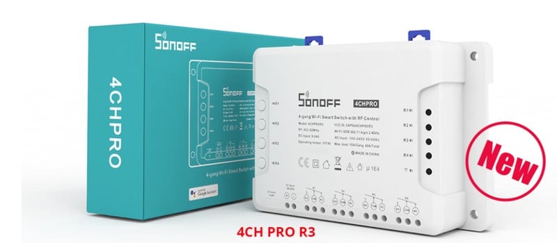 Wi-Fi вимикач Sonoff 4CH Pro R3 4 канали (259596116) - фото 6