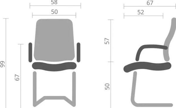 Кресло конференционное АКЛАС Визеу CF Бежевый (1684145) - фото 17 Кресло конференционное АКЛАС Визеу CF Бежевый (1684145) - фото 17