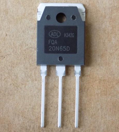 Транзистор FQA20N65D для FQA20N65C/FHA20N65 650V/20A/TO-3P (50652)