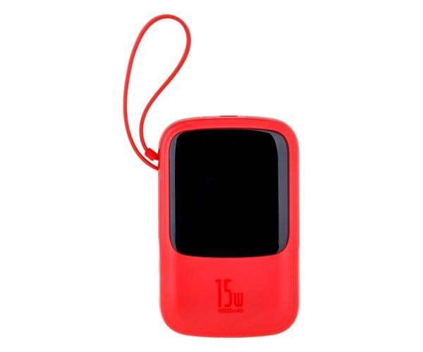 Повербанк Baseus PPQD-A Q Pow With Type-C 3 A 15 W 10000 mAh Red Повербанк Baseus PPQD-A Q Pow With Type-C 3 A 15 W 10000 mAh Red
